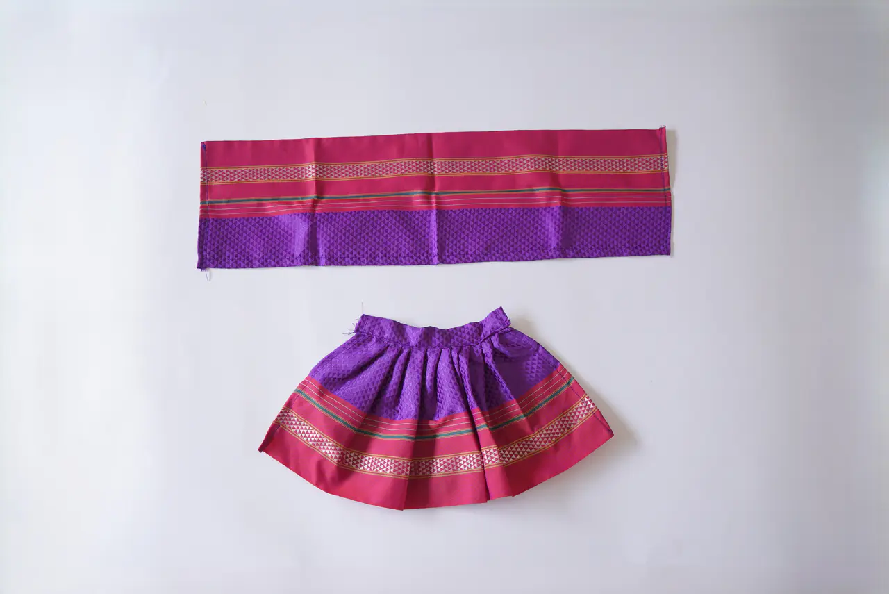 Handcrafted Paithani Purple Devi Vastra — made by Hirakani Foundation artisans, Nashik